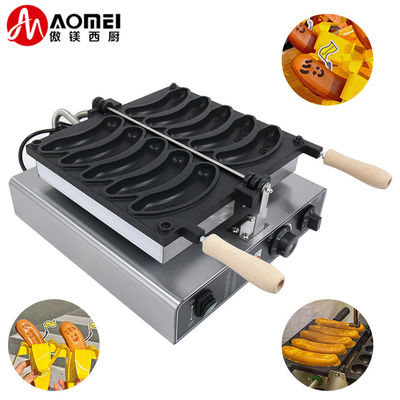 10.4 KG Mini Waffle Maker Forma de banana para fazer lanche fácil