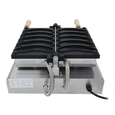 10Máquina de Fabricação de Waffles Eléctricos de.4kg para Fabricação de Waffles em Forma de Banana