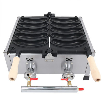 Forte fabricante de waffles de gás de 1800W com design profissional de forma de molde personalizado