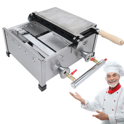 Forte fabricante de waffles de gás de 1800W com design profissional de forma de molde personalizado