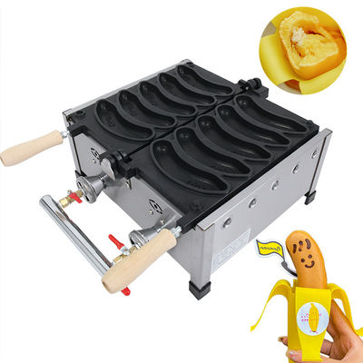 Forte fabricante de waffles de gás de 1800W com design profissional de forma de molde personalizado