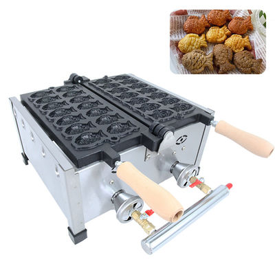 8kg de energia a gás Taiyaki Waffle Maker Modelo AO-1104R para padaria e gelados