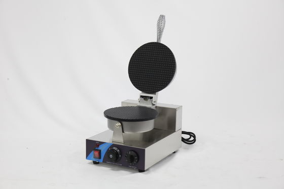 Máquina de fazer waffles elétrica para snack bar placa antiaderente bebidas alimentares 250 * 350 * 250mm