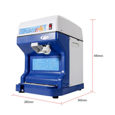 Máquina de trituração de gelo elétrica comercial semiautomática com material plástico ABS