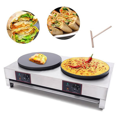 Fabricante profissional de crêpe a gás antiaderente para fazer crêpe rápido e consistente