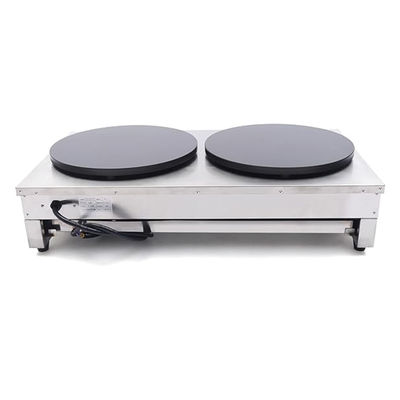 Fabricante profissional de crêpe a gás antiaderente para fazer crêpe rápido e consistente