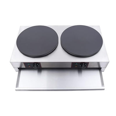 Fabricante profissional de crêpe a gás antiaderente para fazer crêpe rápido e consistente