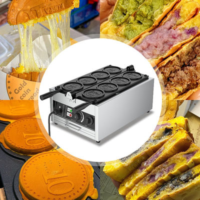 Máquina de fabricação de waffles de moedas de 10 ienes 375 * 630 * 250mm 13,3 KG