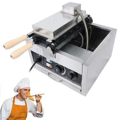 Outras máquinas de lanches Fabricante de waffles elétricos de forma de banana comercial 370*365*260mm