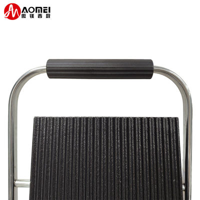 Grelha elétrica comercial Grill de contacto Panini portátil 305*340*190mm 10,8kg