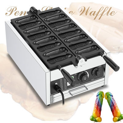 Commercial não pegajoso 8 Pcs Eletrônico Penis Waffle Maker com faixa de temperatura de 50-300C