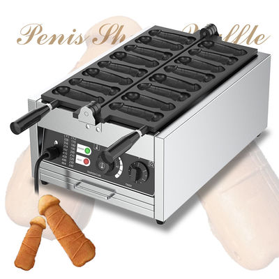 Commercial não pegajoso 8 Pcs Eletrônico Penis Waffle Maker com faixa de temperatura de 50-300C