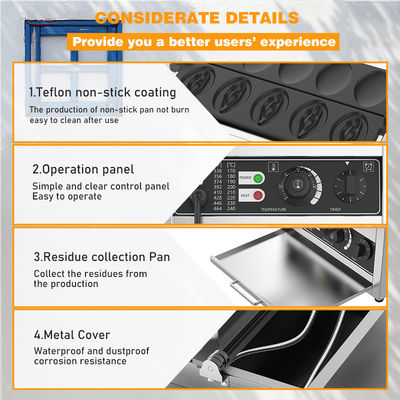 AM-W5E Máquina de fabricação de waffles de alta produtividade para o processo de assar waffles