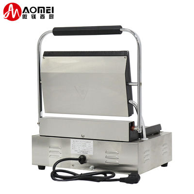 Grelha Elétrica de Grade Comercial de Panini Grill de Prensa Grelha de Placa para Paninis Perfeitos