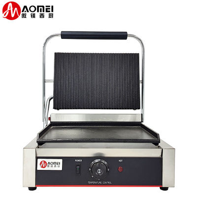 Placas antiaderentes Função de Grelha Panini Máquina de fazer lanches controlada por aplicativo para padaria de restaurantes