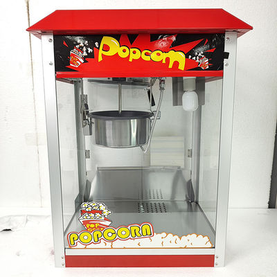 Máquina de fazer pipoca industrial vermelha para cinema