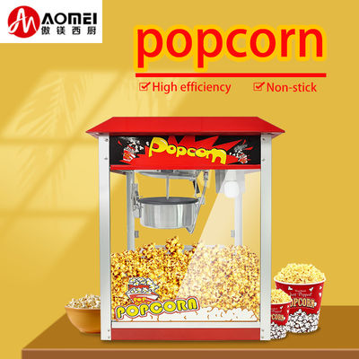 Máquina de fazer pipoca industrial vermelha para cinema