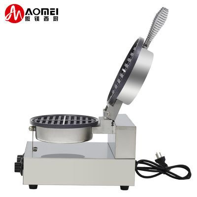 Máquina de fabricação de waffles antiaderente Belgain 250 * 350 * 260mm Tamanho do molde para eficiência