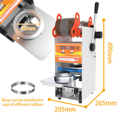 B2B máquina de vedação para bebidas café bebidas quentes com 350w de potência e 1 xícara de capacidade