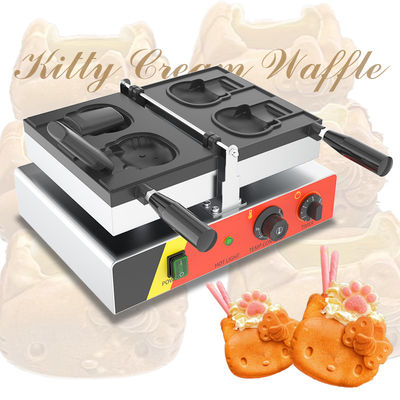 Faixa de temperatura de 50-300C em forma de gato Hello Kitty Taiyaki máquina de waffle para casa