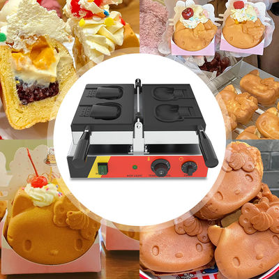 Faixa de temperatura de 50-300C em forma de gato Hello Kitty Taiyaki máquina de waffle para casa