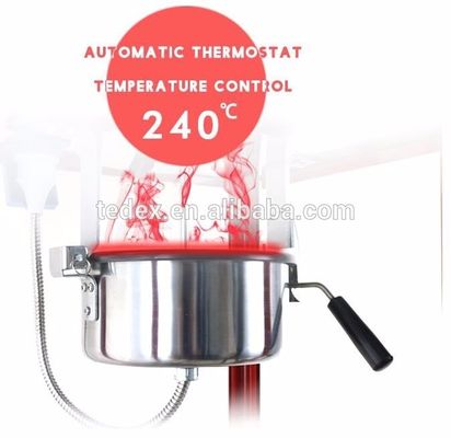 110-240V/50-60HZ Material SS para alimentos saudáveis Máquina comercial de pipoca com carrinho