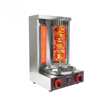 2 em 1 Máquina automática rotativa de Doner Kebab para GLP 2800Pa 37x37.5x53.5cm Tamanho de embalagem