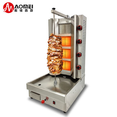 25 KG Gas 4-burner Grill Elétrico Kebab máquina / máquina doador / máquina shawarma GB-950
